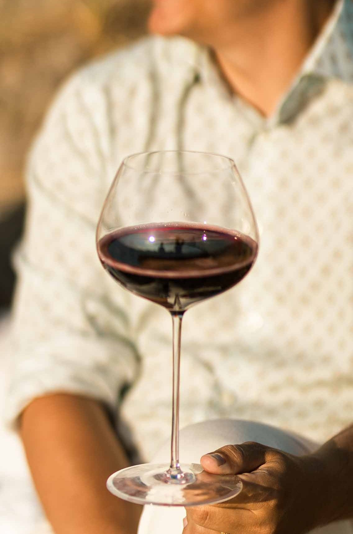 Eisch Burgundy glass